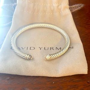 David Yurman morganite and diamond bracelet